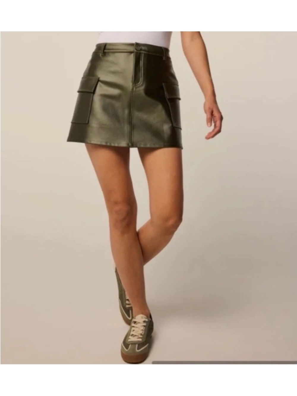 Greyson Divina Cargo Skirt camp green size XS